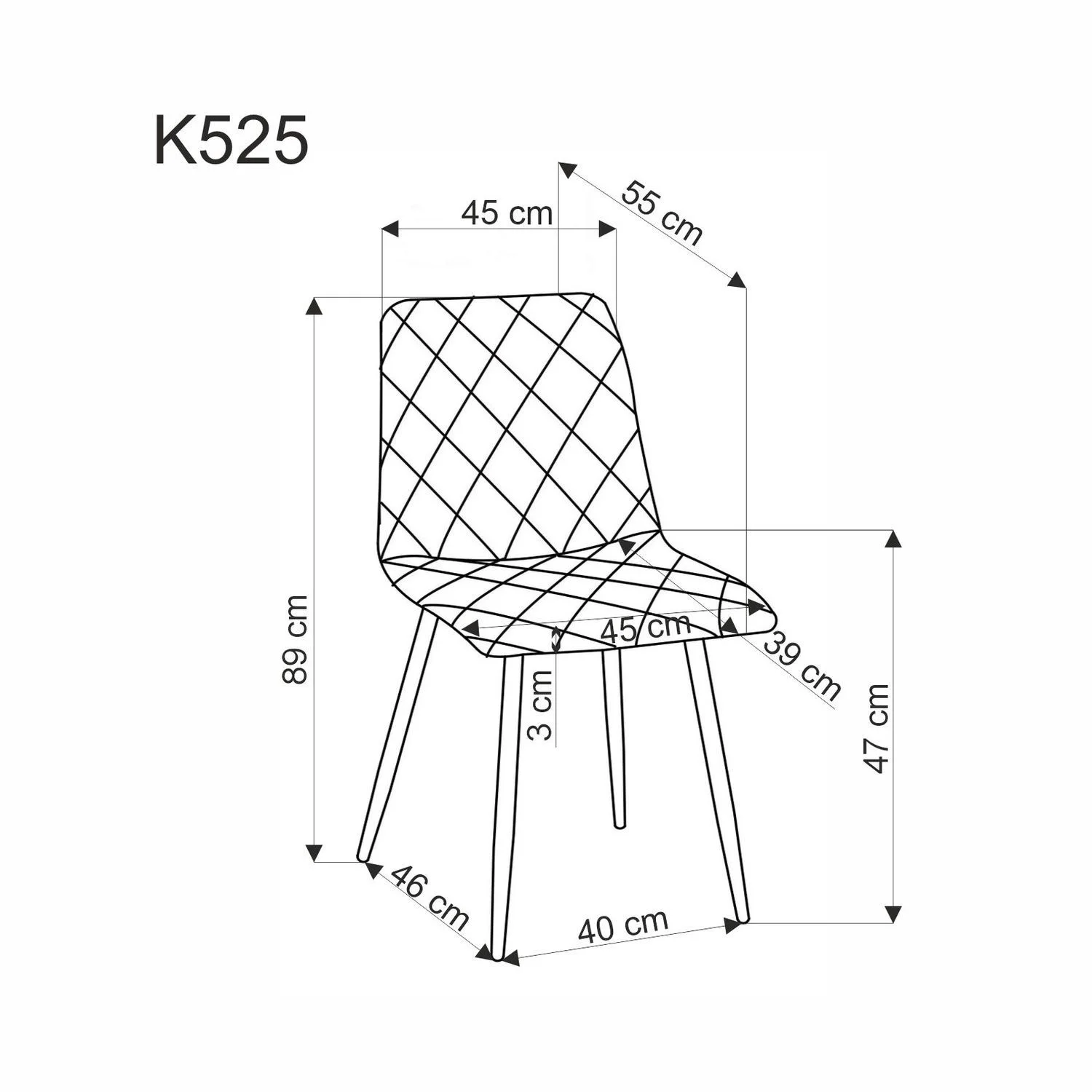 Стул HALMAR K525 WDF бежевый/натуральный
