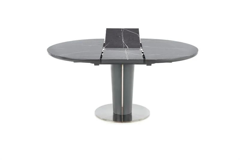 Стол обеденный HALMAR RICARDO серый мрамор 120-160/120
