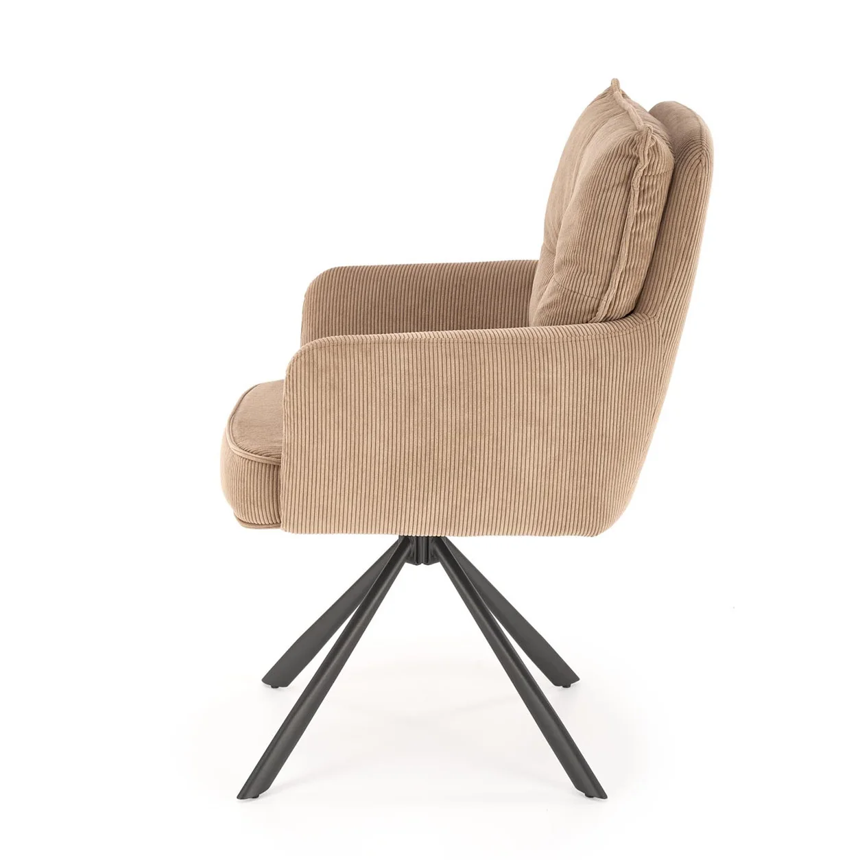 Стул HALMAR K528 капучино/черный, поворотный