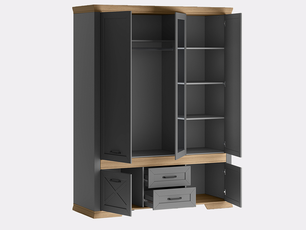 Шкаф  Marselle Дымчатый алмаз SZF5D2S